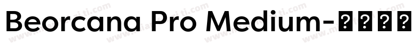 Beorcana Pro Medium字体转换